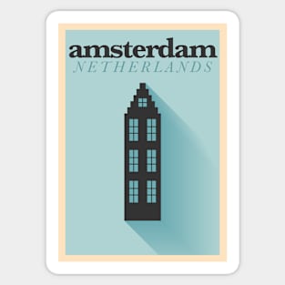 Amsterdam Poster Design Sticker